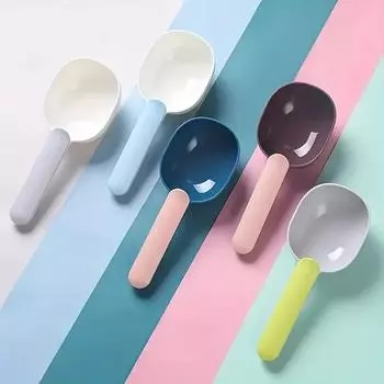 Versatile Dog Food Spoon Durable Plastic Dog Food Shovel With Bag Clip And Sealing Function Multi-purpose Pet Feeding Accessory