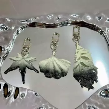 Versatile Maple Leaf Pendant Zinc Zinc Alloy Ginkgo Leaf Keyring Maple Leaf Keychain Jewelry Trinket style A