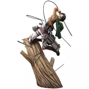 Версия пакета обновления ARTFX J Attack on Titan Levi. Готовая фигурка, окрашенная в ПВХ, в масштабе 18