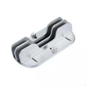 Vertical Laptop Holder 2 Dock Desktop Stand Notebook for Storage Home Office Organizer серебряный