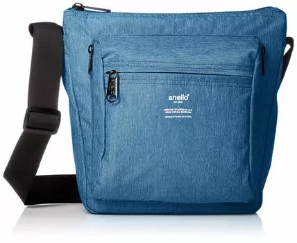 Vertical Shoulder Bag TRACK Denim Blue [Anello] AT-H1812
