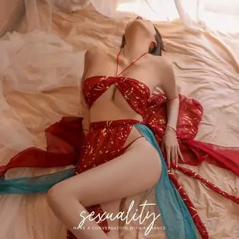 Веселое нижнее белье старинный ханьфу гочао сексуальный чистый экзотический свободный экзотический стиль Дуньхуан One Size