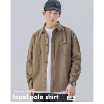 Весна и осень Rascal Handsome Coat Men s Ins High Street Trendy Brand Harajuku Style Korean Edition Trendy Loose Jacket M чёрный