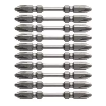 VESSEL Double Head Torsion Bit x x 65mm H Set of 10 AT14 ZP +2 3.5 Hardness (High Hardness)