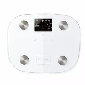 Весы ELECOM измеритель состава тела с подсветкой базальный уровень жира в организме настройка целевого веса 100 г единица измерения Ekuria White [вес, ИМТ,