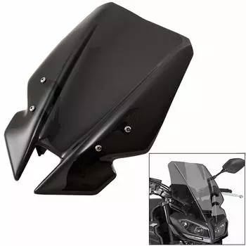 Ветровое стекло мотоцикла YUANYE Ветровое стекло Yamaha 2017 2018 MT-09 FZ-09 (черный) чёрный