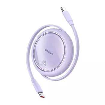 «ВГП. Премия 2025 года «Кабель для зарядки Baseus, сворачиваемый, USB-C, быстрая зарядка, 100 Вт, 5 А, совместимый с PD, не спутывающийся, компактный, катушечный, iPhone16/15»