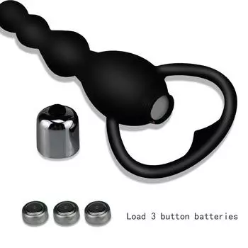 Vibrating Protaste Massager Anal Beads Vibrator Butt Plug Sex Toy for Men Women Silicone Anales Trainer Fun Toys for Beginners
