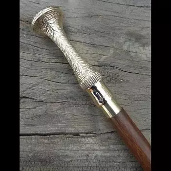 Victorian Handle Wood Walking Stick Cane Antique Vintage Designer Gift