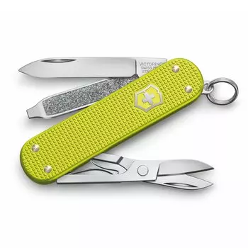 VICTORINOX Classic SD ALOX Limited Edition 2023 Электрический Желтый Швейцарский армейский нож Многофункциональный нож для отдыха на природе с плоской отверткой электрические желтого