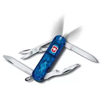 VICTORINOX Midnight Manager полупрозрачный синий швейцарский армейский нож многофункциональный нож для кемпинга и отдыха на природе магнитная крестовая отвертка со светодиодной подсветкой шариковая ручка