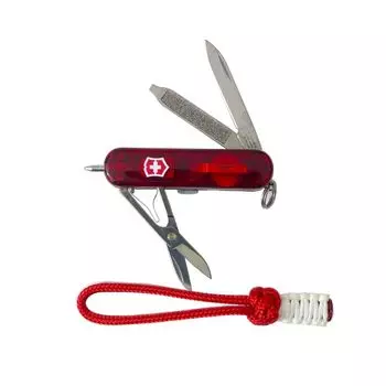 Victorinox Signature Light WL Skeleton Red Custom с паракордом