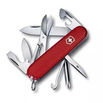 VICTORINOX Super Tinker Red Swiss Army Knife Многофункциональный нож для кемпинга на открытом воздухе Отвертка Phillips с ножницами Швейцарский многофункциональный инструмент с 14 фу
