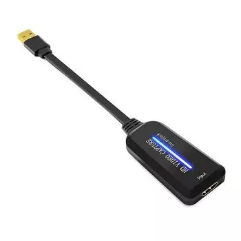 Карта видеозахвата e на USB 2.0 4K в 1080 60 Гц Запись видеозахвата для игровых потоковой передачи в реальном времени