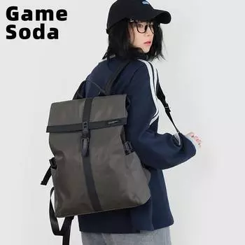 Video Game Soda Large Capacity Work Clothing Backpack Men s Computer Briefcase High School and College Student Schoolbag Women s Travel Backpack Army Gray