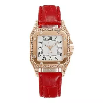 Vien Holly Luxury Style Women s Leather Wristwatch Bracelet Set