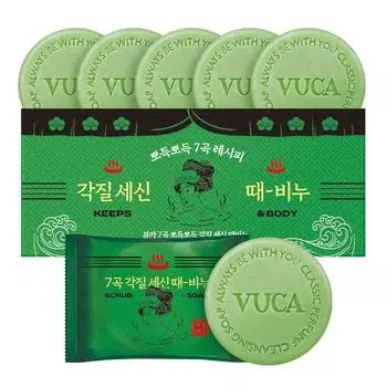 Viewa 7 Grain Очищающее мыло для омертвевшей кожи со свежим ароматом, 100 г, 6 штук