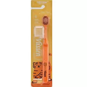 Viewsen Plain Tiger Double Wide Toothbrush (Orange)