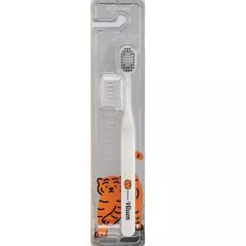 Viewsen Plain Tiger Double Wide Toothbrush (White)