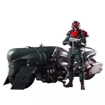 Vii Play Arts Set Final Fantasy Remake Kai Премиум Мотоциклетная защита Мотоцикл Pvc Pains