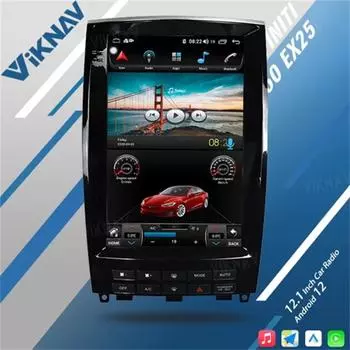 Viknav 12,1-дюймовый автомобильный радиоприемник для Infiniti QX50 EX25 2013-2020, автомобильный стереосистема, мультимедийный DVD-плеер, GPS-навигатор, головное устройство 64GB Radio