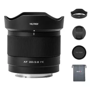 VILTROX AF 20 мм FE сверхширокоугольный микрообъектив Sony объектив для камеры с большой апертурой Eye AF совместимый с автофокусом полнокадровый беззеркальный фотоаппарат A7CR A7CII