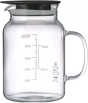Vinegar Storage Container Vinegar Fruit Pot 500ml Pickles Black Made in Japan 1 piece Hario) VFP-500-B