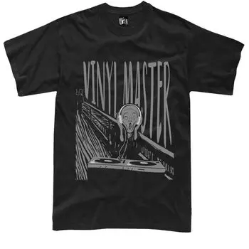 Виниловая футболка унисекс Master Dj Munch Scream Turntable Technics Mk2 S