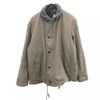 VINTAGE 70s N1 Consumer goods deck Jacket Gurege Boa lining Military Men s Used