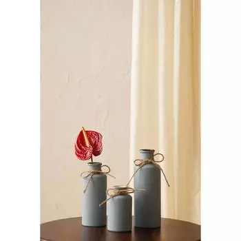 Vintage Roman Bottle Vase 3Pcs Ceramic Vases, Rustic Beautiful Decorative Flower Vases Set for Modern Farmhouse Decoration, Living Room, Table