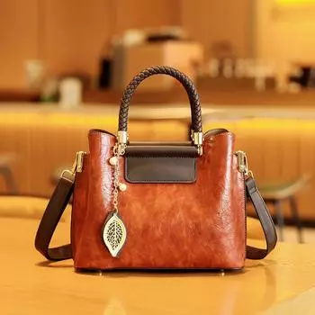 Vintage Women s Bag Large Capacity Handbag Women s Bag Women s Bag Texture Shoulder Bag Mom Bag
