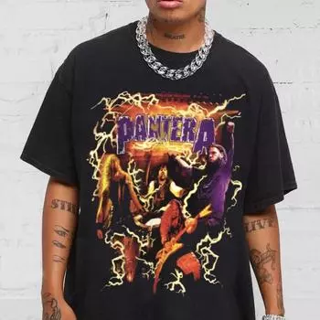 Винтажная футболка унисекс Pantera Reinventing Tour 2001 в стиле хэви-метал S