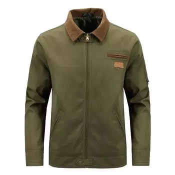 Винтажная куртка Tooling Jacket Мужская куртка с лацканами American Trend Осень Повседневный Топ S серый