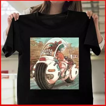 Винтажная милая футболка унисекс с милым Бульмой и мотоциклом Dragon Ball Z аниме забавная футболка унисекс S