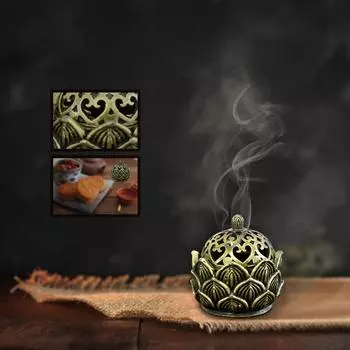 Винтажная палочка для благовоний, курильница для благовоний, домашняя курильница для благовоний для Будды, винтажный диффузор для благовоний One Size бронзовый