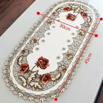 Винтажная вышитая ткань, прямоугольная свадебная скатерть, вечеринка, банкет, украшение дома, крышка стола