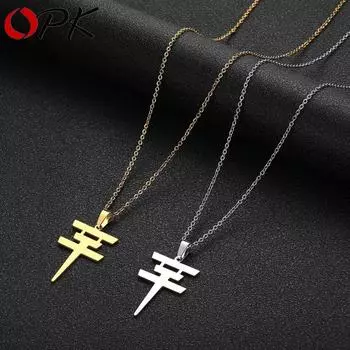 Винтажное ожерелье Tokio Hotel из нержавеющей стали, ожерелье с кулоном, ожерелье для мужчин и женщин, ювелирные аксессуары золотой