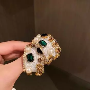Винтажные серьги-кольца с разноцветными кристаллами циркона, геометрические серьги белого и черного цвета для женщин, эффектные цирконы белый