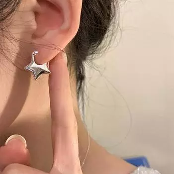 Винтажные серьги Simpe Star из стерлингового серебра 925 пробы для женщин, модные серьги, ювелирные изделия, предотвращающие аллергию, вечерние аксессуары, подарок