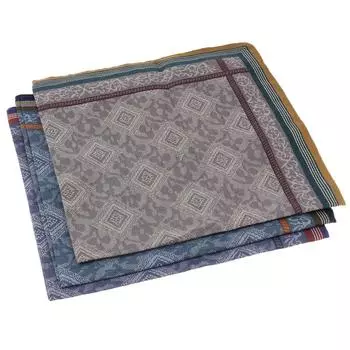 Карманный мужской платок в винтажном стиле 43 x 43cm разноцветный