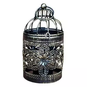 Винтажный полый стол для свечей, домашний держатель, подсвечник, фонарь, подвесное украшение 1#