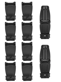 VIPERADE VAB2 Multipurpose Clips for Molle Tactical Locking Carabiners for Molle Webbing Attachment to and Bags 10-Pack 1 Webbing, Backpacks, чёрный