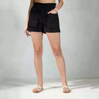 Virgio Women Short Length Regular Fit Shorts 32 чёрный
