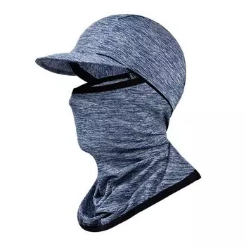 Visor Hat Ice Silk Cap Motorcycle Helmet Liner Cycling Cap Sport Fishing Balaclava Hat Face Cover 1