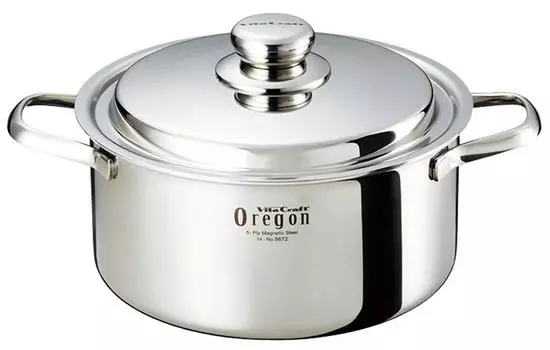 Vita Craft Oregon 22cm Silver Saucepan with Recipe 8672 Included,