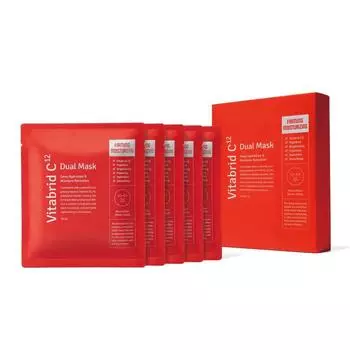Vitabrid C Dual Mask Firming Moisturizing Pack Sheet Serum 30 мл x 5 шт. Vitabrid Япония и [Маска для лица]