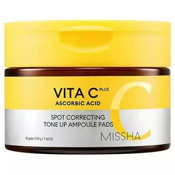 VitaC Plus Bumblebee C Tone Up Ампульные подушечки 80 шт.