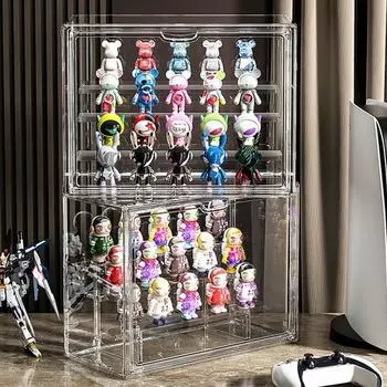 Витрина с прозрачными фигурками Pickers, 1 корейская игрушка