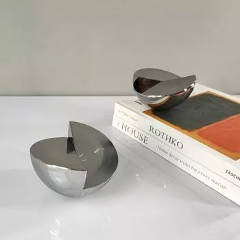 Витые орнаменты Nordic Modern Creative Crystal Twisted Hemisphere Особая форма книжный коврик Украшения настольные украшения для рабочего стола small D: 90mm