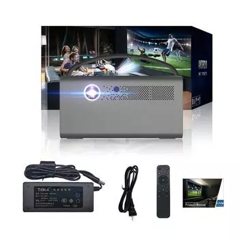 VIVICINE V7 Pro Android 9.0 Full HD 1080P 3D проектор для домашнего кинотеатра, автофокусировка портативный Wi-Fi видео игровой проектор серый